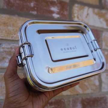 Ecozoi stainless steel zero waste bento box lunch container
