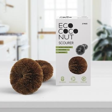 sustainable eco-friendly kitchen eco coconut twin scourers