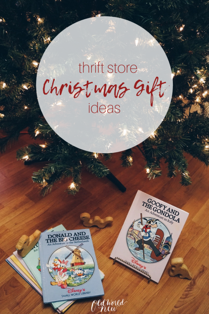 Turn your favorite thrift store finds into gifts for those you love. Second hand shopping is a great way to be a conscious shopper and gifter!