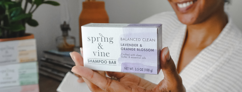 lavendar & orange blossom shampoo bar by Spring & Vine available at Target