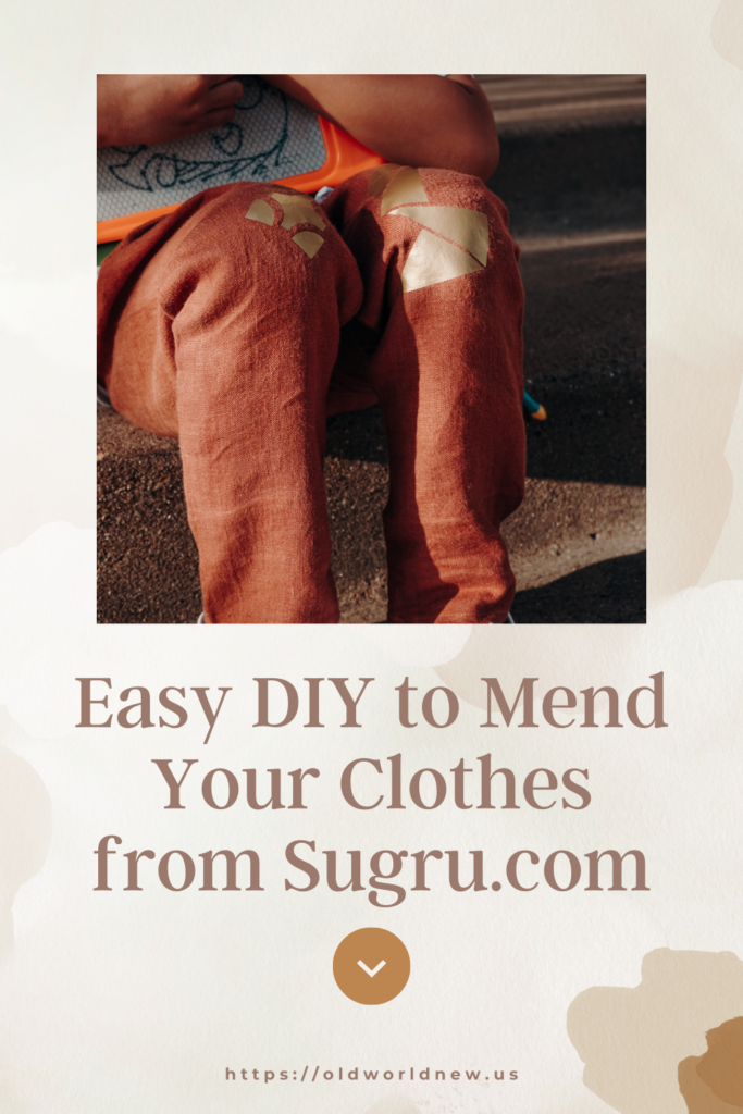 Easy DIY to Mend Clothes from Sugru.com Humade Iron-On Kit
